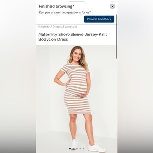 Old Navy Striped Bodycon Maternity Dress